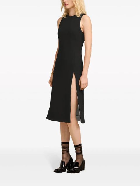 AMI Paris sleeveless virgin-wool midi dress - Black