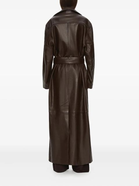 Christopher Esber Calais leather coat - Brown