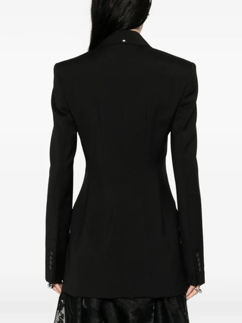Sportmax tailored peak lapel blazer - Black