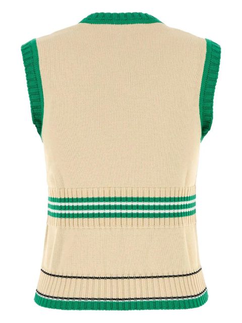 Valentino Garavani cherry-motif knitted vest - Neutrals - zdjęcie produktu nr 2