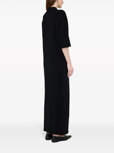 ANINE BING Claudia jersey-knit maxi dress - Black