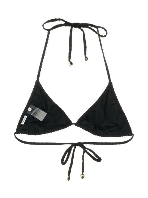 Nanushka triangle bikini top - Black
