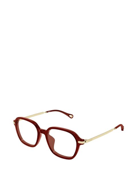 Chloé Eyewear logo-detail glasses - Red - zdjęcie produktu nr 2