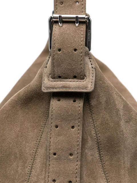 LEMAIRE belted suede shoulder bag - Grey - zdjęcie produktu nr 2