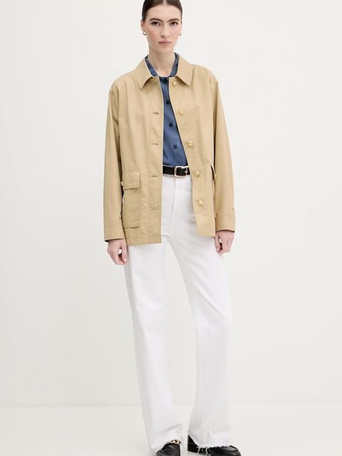 Tommy Hilfiger kurtka kolor zielony przejściowa WW0WW45620