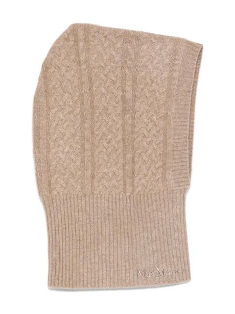 Max Mara cable-knit balaclava - Brown - zdjęcie produktu nr 1