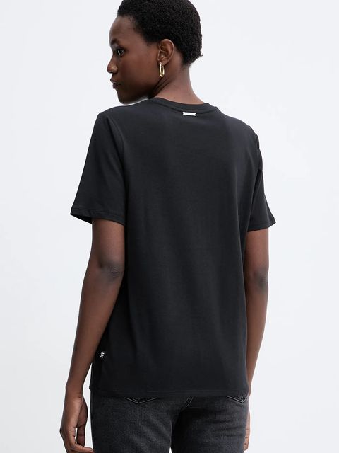 MICHAEL Michael Kors t-shirt bawełniany damski kolor czarny MF551WP97J