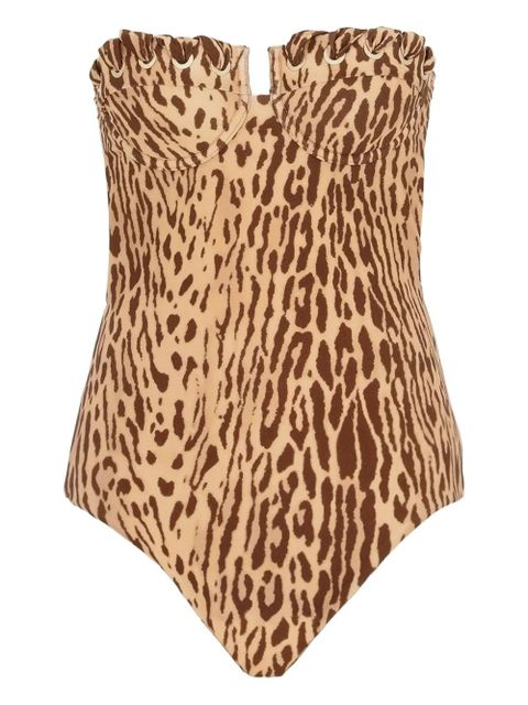ZIMMERMANN leopard-print swimsuit - TAN LEOPARD - zdjęcie produktu nr 1