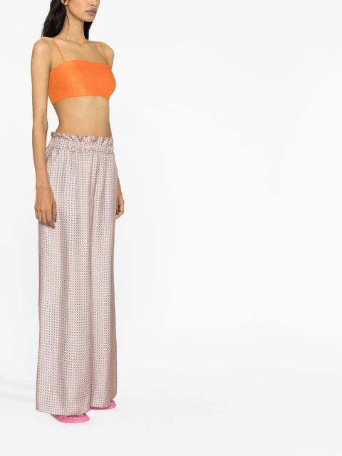 Cult Gaia Tereza cropped top - Orange