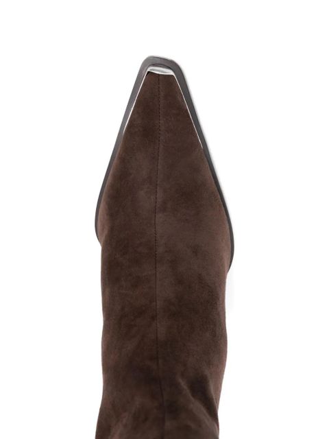 Cult Gaia 105mm suede knee-high boots - Brown - zdjęcie produktu nr 2