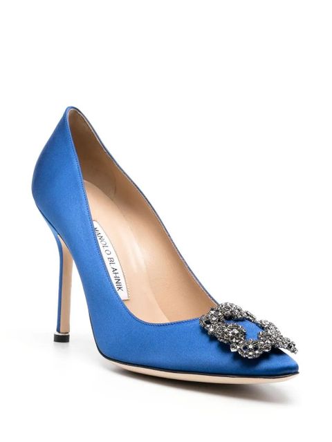 Manolo Blahnik Hangisi 105mm pumps - Blue - zdjęcie produktu nr 2