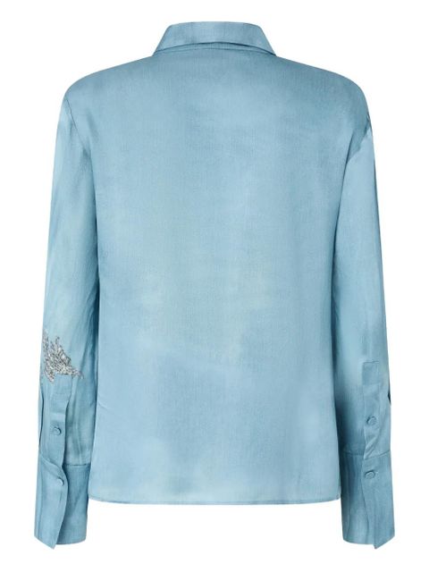 PINKO trompe l'oeil-print shirt - Blue - zdjęcie produktu nr 2