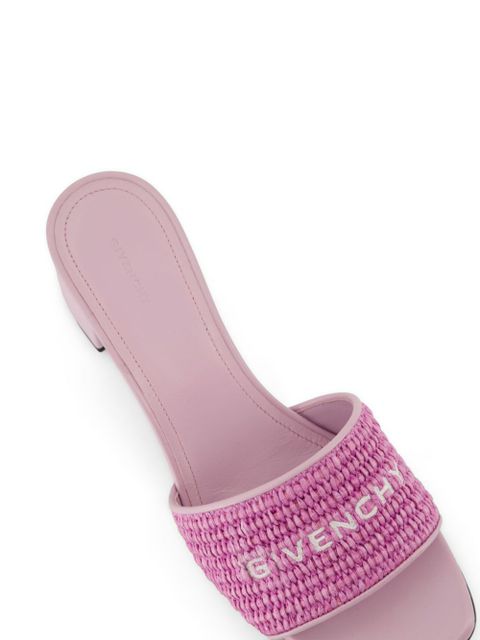 Givenchy 45mm 4G raffia sandals - Purple