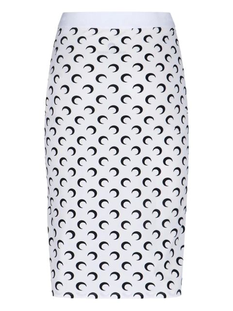 Marine Serre moon midi skirt - White - zdjęcie produktu nr 2