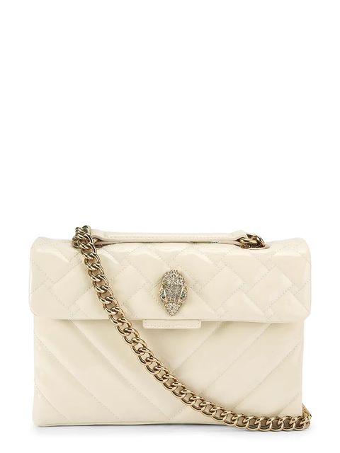 Kurt Geiger London torebka skórzana Kensington kolor beżowy 5021542309 - zdjęcie produktu nr 1