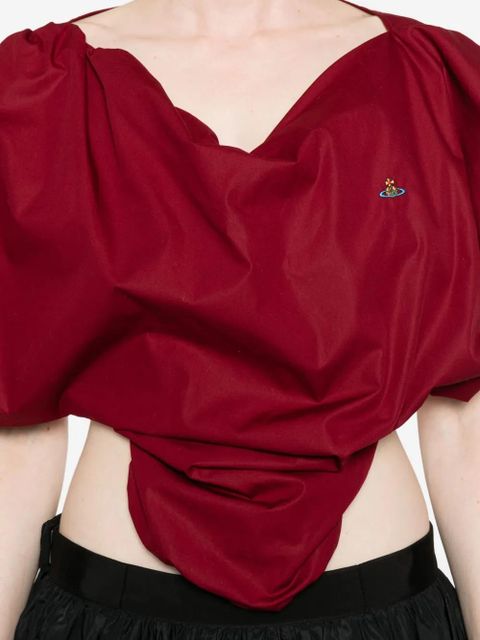 Vivienne Westwood orb-embellished heart top - Red