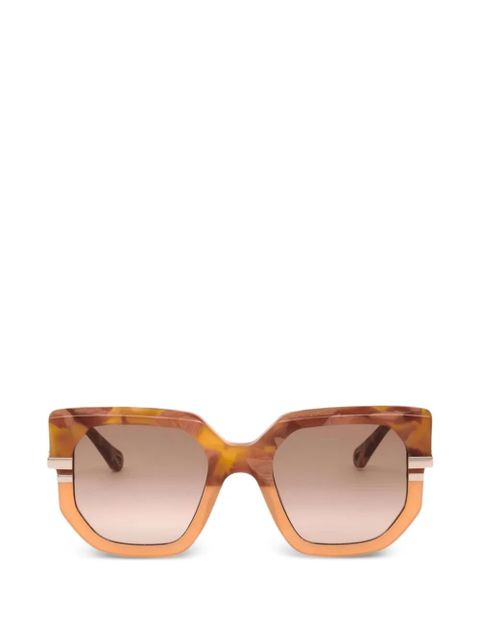 Chloé oversized-frame sunglasses - Brown - zdjęcie produktu nr 1