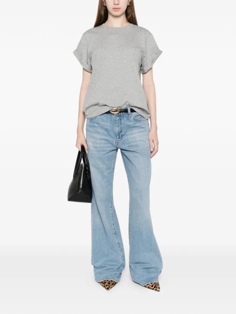 Victoria Beckham cuffed sleeve T-shirt - Grey - zdjęcie produktu nr 2