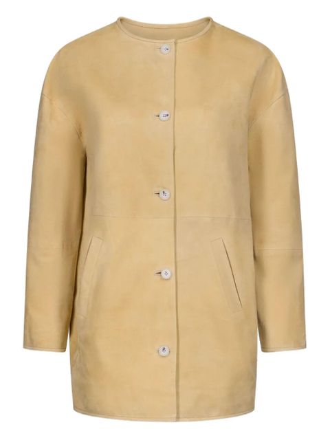 LouLou de Saison Waren crew-neck coat - Neutrals - zdjęcie produktu nr 1