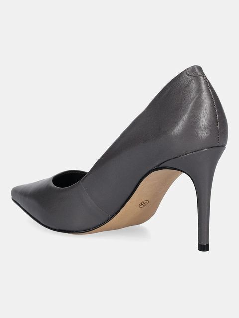 Answear.LAB szpilki skórzane kolor szary