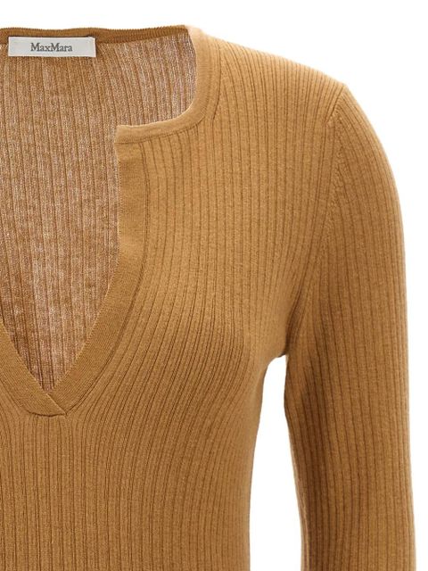 Max Mara Urlo Henley-neck ribbed sweater - Neutrals - zdjęcie produktu nr 2