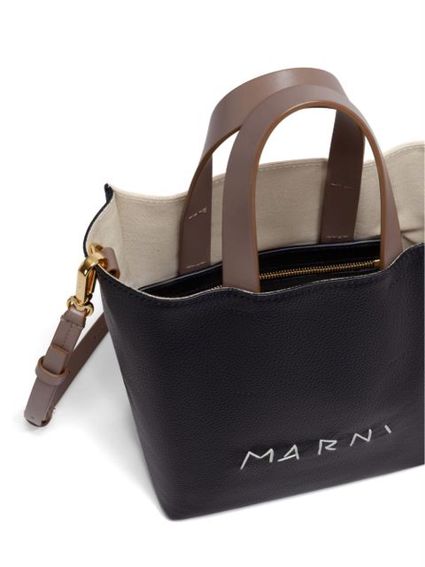 Marni contrasting tote bag - Black - zdjęcie produktu nr 2