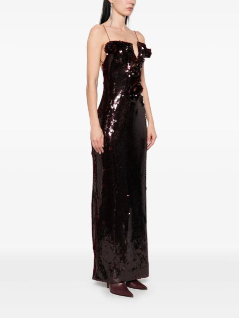Magda Butrym sequinned maxi dress - Red