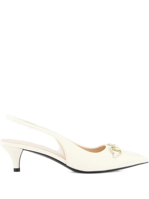 Gucci 45mm slingback kitten-heel pumps - Neutrals - zdjęcie produktu nr 1
