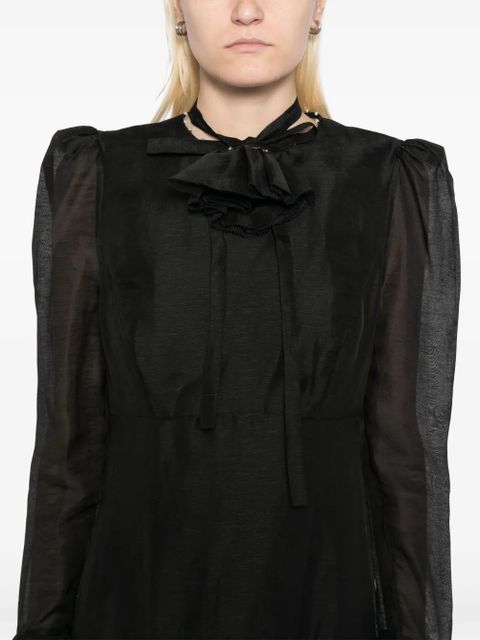 ZIMMERMANN crush flower dress - Black