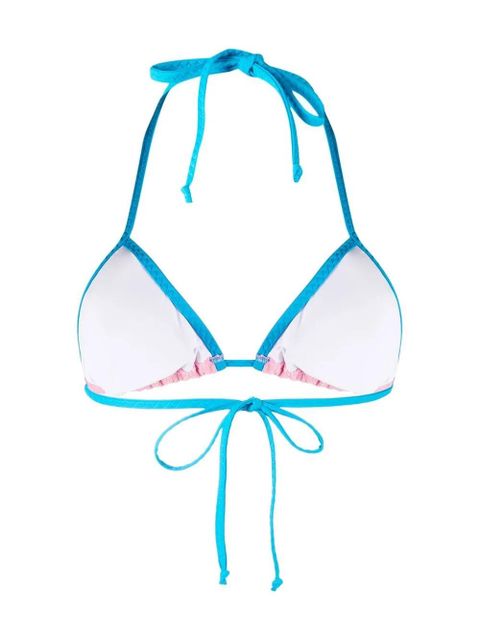 MC2 Saint Barth contrast-trim bikini top - Pink - zdjęcie produktu nr 2