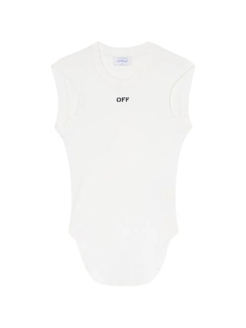 Off-White ribbed tank top - zdjęcie produktu nr 1
