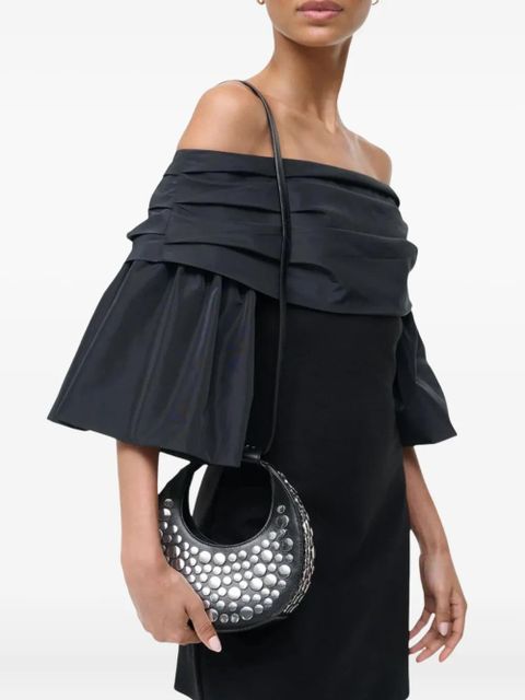 STAUD Goodnight Moon studded shoulder bag - Black - zdjęcie produktu nr 2