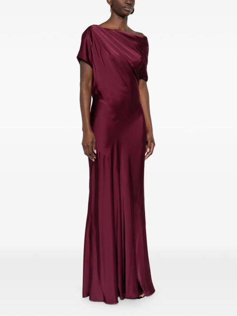 Lauren Ralph Lauren draped maxi dress - Red