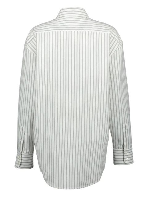 Saint Laurent striped cotton shirt - Grey