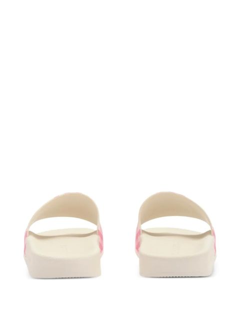 Burberry check slides - Neutrals