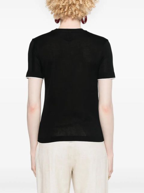 Jacquemus Le T-shirt Tricot knitted top - Black