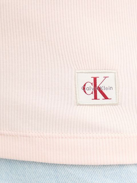 Calvin Klein Jeans polo damski kolor różowy LV047C907G
