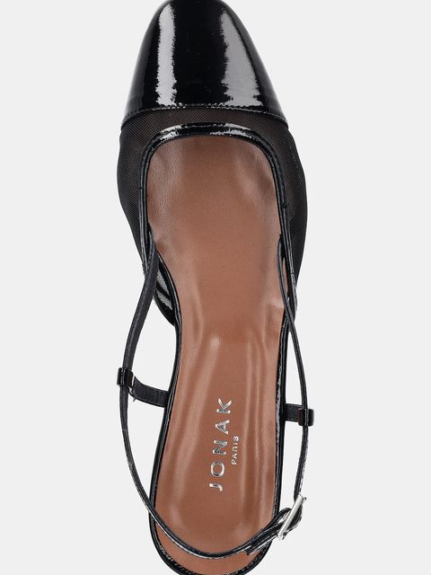 Jonak baleriny DHAPILLE kolor czarny z odkrytą piętą 3800100