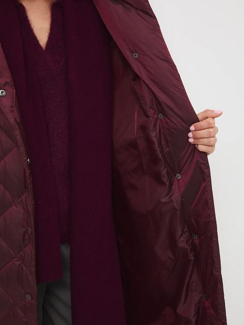 Medicine płaszcz puchowy damski kolor bordowy