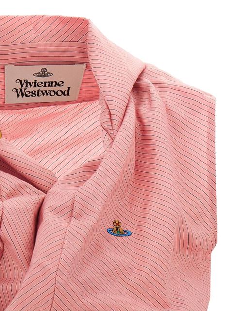 Vivienne Westwood Drunken draped-detail sleeveless blouse - Pink