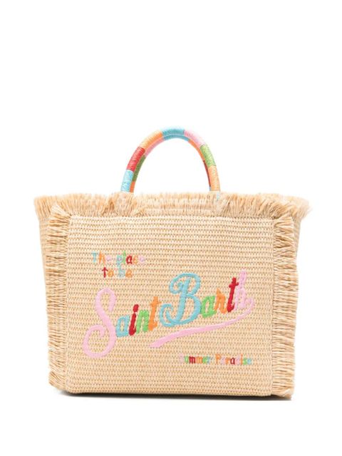 MC2 Saint Barth Colette fringed embroidered tote bag - Neutrals - zdjęcie produktu nr 1