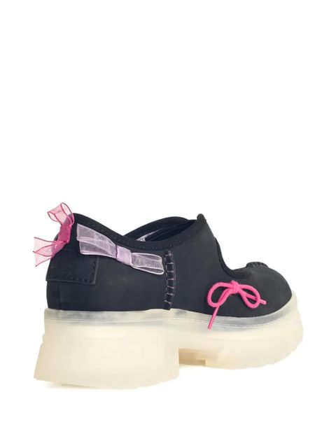 UGG Arnum bow-embellished platform sneakers - Black