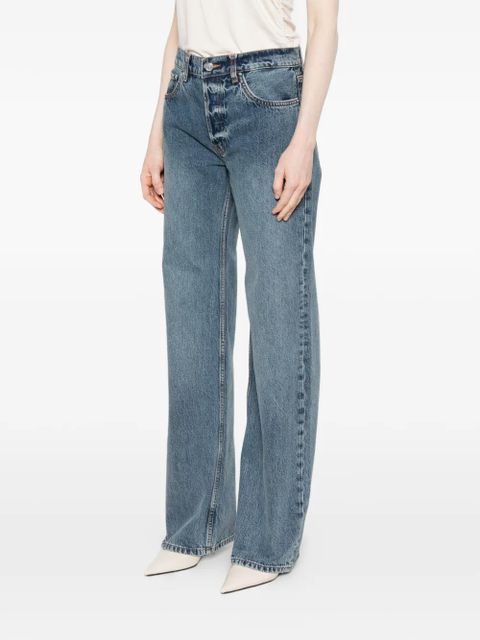 ANINE BING button-fastening jeans - Blue