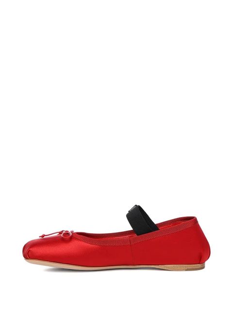 Miu Miu satin ballet flats - Red