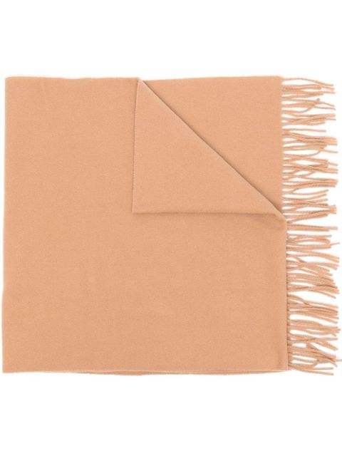 TOTEME fringe-edge virgin wool scarf - Brown - zdjęcie produktu nr 1