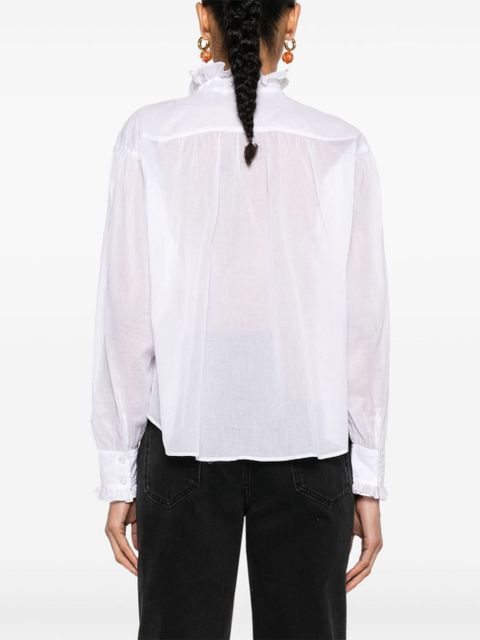 MARANT ÉTOILE Pamiala ruffle-trim blouse - White