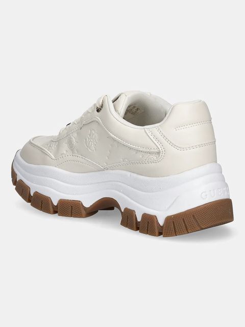 Guess sneakersy BERRETT2 damskie kolor beżowy FLFBRT PEL12