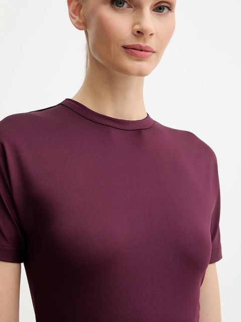 Victoria Beckham sukienka kolor bordowy maxi prosta 1325JDR006476A