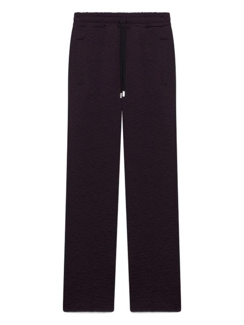 GCDS monogram-jogger straight trousers - Red - zdjęcie produktu nr 1