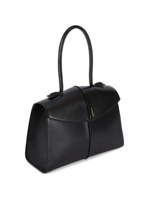 Jil Sander medium Linea leather tote bag - Black - zdjęcie produktu nr 2